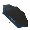 3SMINI 42"arc, 3 section mini umbrella, 6 panel, silver flat handle, aluminum frame , assorted only